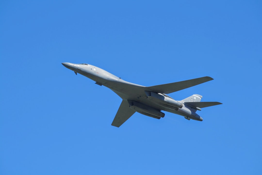 a jet flying in the sky